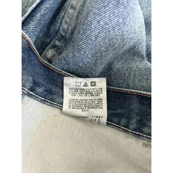 Vintage Rustler Jeans Men's 38x32 Blue Classic Straight 100% Soft Cotton Faded - Picture 12 of 13